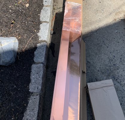 Installing copper valleys for our customers