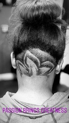 Undercut flower design