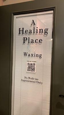 We are located in the Smiths Chiropractic building, Smith's door is on the right A Healing Place door is on the left