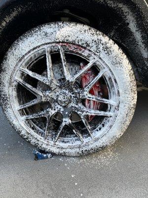 Wheel cleaning