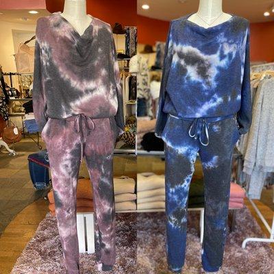 Tie Dye Jogging Sets- New Options available weekly. Contact store for more info.