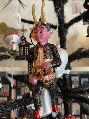 Krampus Glass Ornament