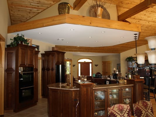 Kitchen with open floor plan.