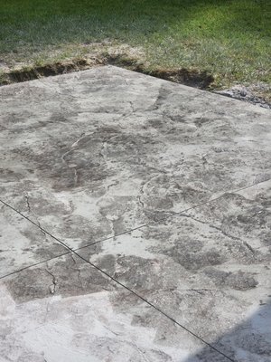 Stamped concrete