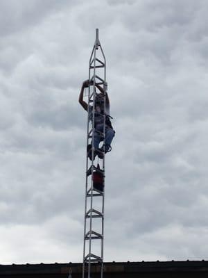 Tower climb at one of our tower locations