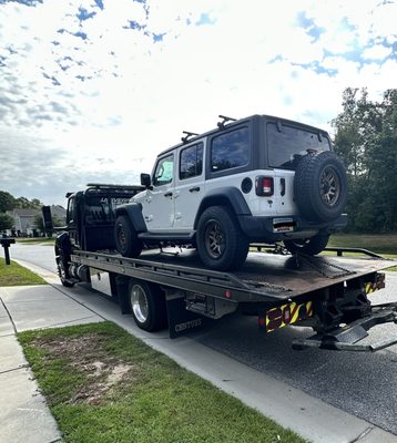 Universal helped tow our car to the mechanic to be fixed.