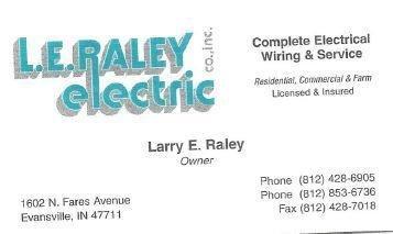 L.E.  Raley Electric Co