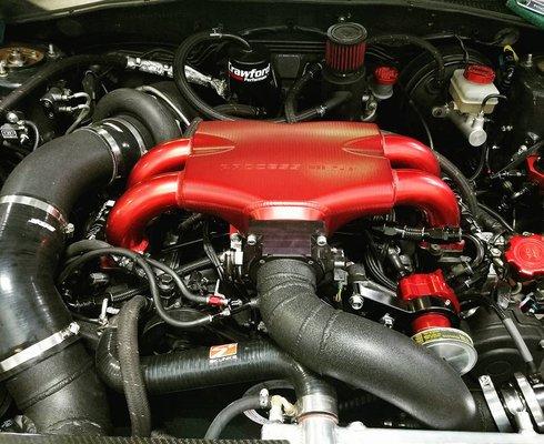 Bright Dip Red Anodize Intake Manifold for PREracing