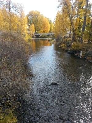 Crisp fall day, North Fork Feather River under Main st.