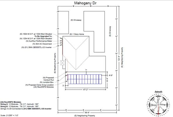 Sample plot plan/layout