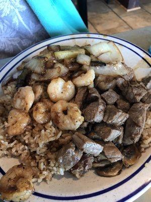 Hibachi and shrimp