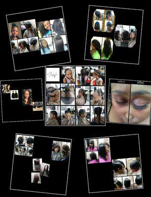 Health hair, Quickweaves, Sew-ins, Braids, Eyelash extensions