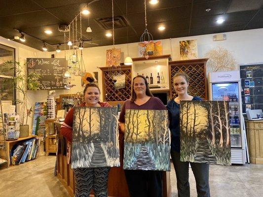 Sip and paint, Enchanted Forest