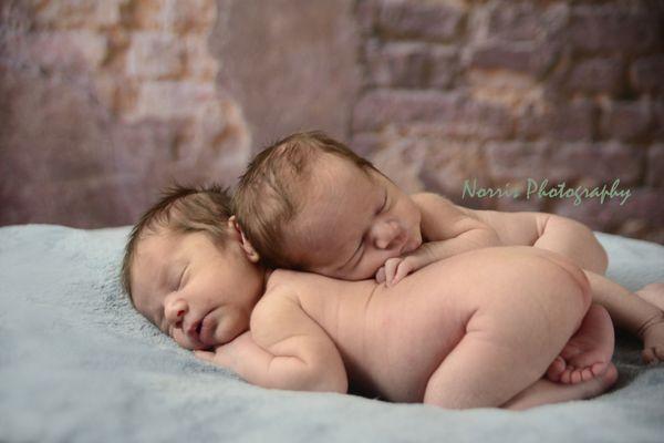 Twin Newborn Snuggle Love.