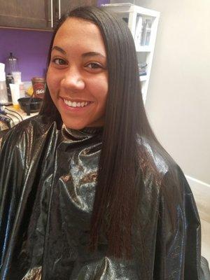 Love smooth, frizz free hair!? Book your keratin smoothing treatment today!