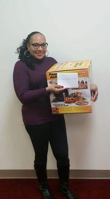 I won the Christmas Give away. An airfryer!!!