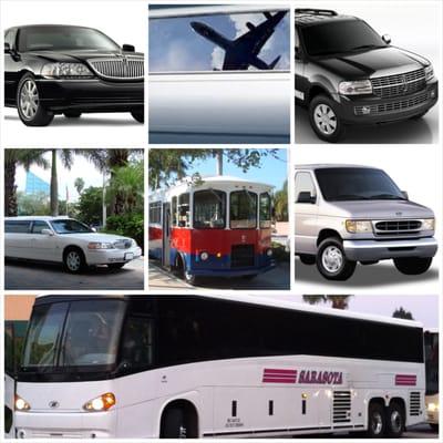 Choose your transportation from a variety of options.