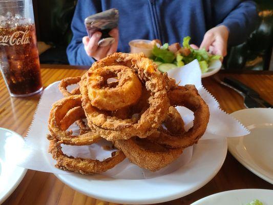 SMALL order of onion rings