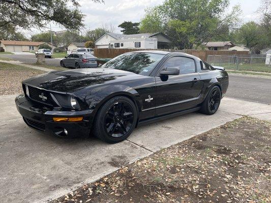 Shelby, GT 500 clay bar Abd wax