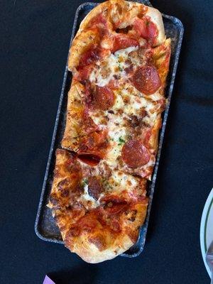 Meat Trifecta Flatbread Pizza