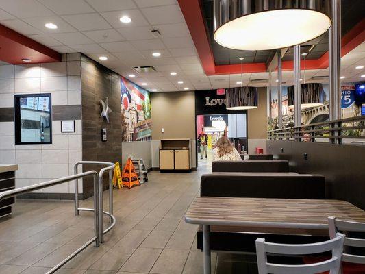 Seating Area at Hardee's Sidney Fair Rd.