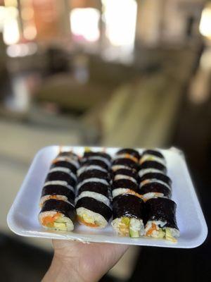 Vegetarian KimBap with Egg