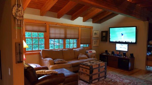 Creative Shades designed perfect shades for my cabin. No hassles. Perfect fit.