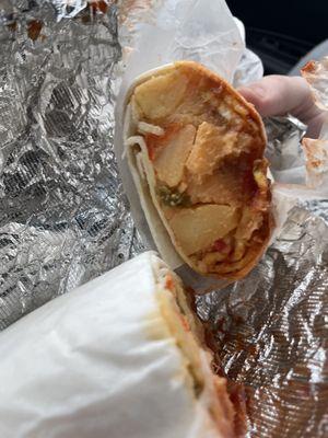 This is the "Meat lovers Burrito"