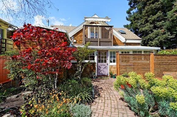 A condo cottage in Berkeley tucked in the back of a magical garden