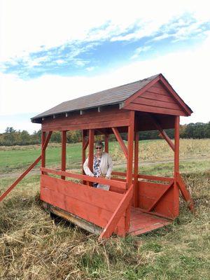 Replica of a covered bridge for a great photo op.