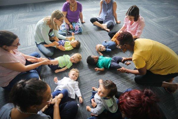 Make baby's first class musical! Our Foundations classes offer a sensory-rich yet caring and gentle environment for our youngest learners.