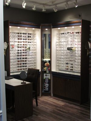 Our quintessential optical boutique.  Each and every frame hand selected with much thought and expertise.