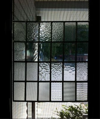 Decorative cabinet door glass patterns.