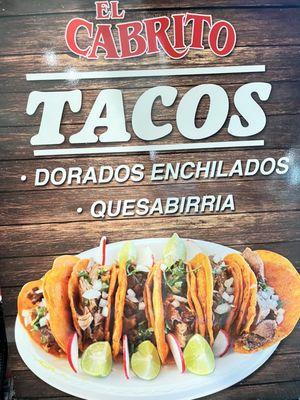 QUESABIRRIA TACOS  (Tacos dipped in their non spicy secret sauce, melted with Mozzerella cheese to perfect crispiness!