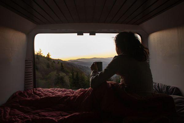 Campervan vanille gives you a room with a view!