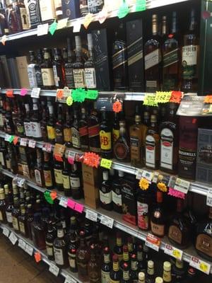 Wide Wide selection of liquor