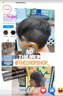 I'm ashamed of this barber who cut my grandson's hair wrong, you need to pay for his mistake, rocker with drugs