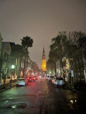 beautiful view of the Church tower