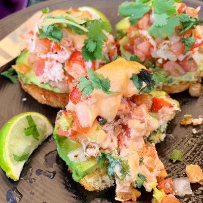 Lobster avocado toast