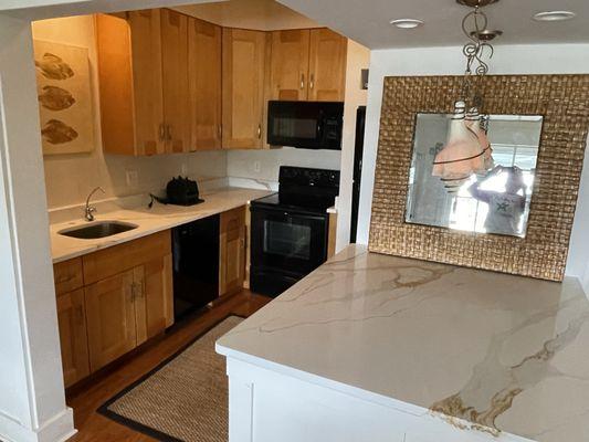 Kitchen countertops.