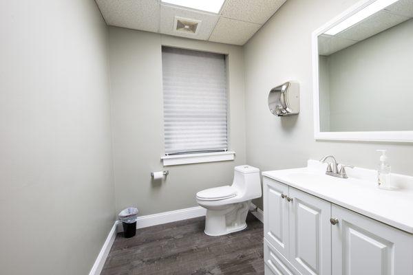 Clean and maintained restrooms