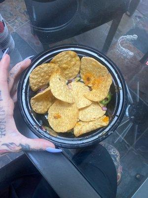 This is their $25 nacho / such a waste of money - total rip off