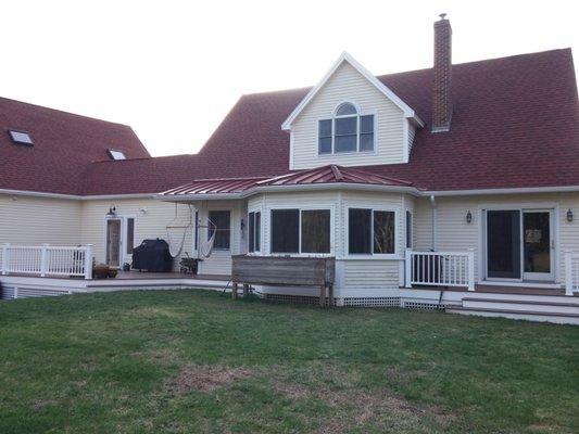 New Roof With Metal Accent Roof