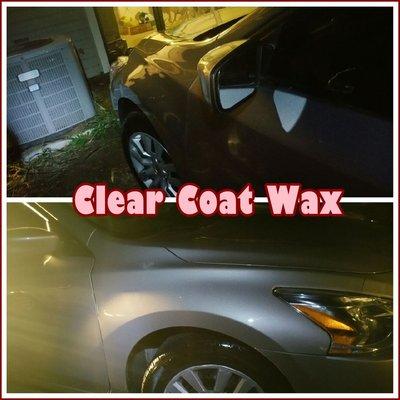 2016 Full Detail includes a Clear Coat Wax.