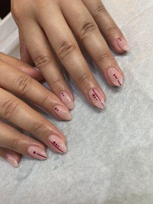 Hard gel manicure