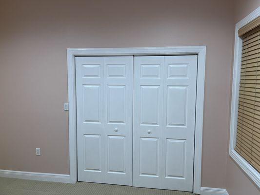 Closet and trim painting