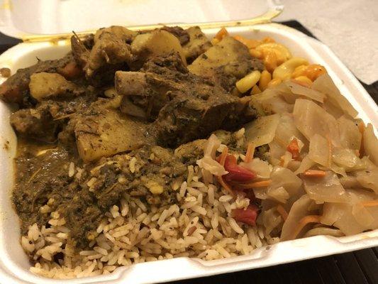 Large curried goat