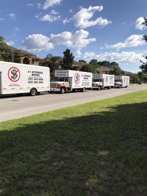 4 of our fleet trucks.