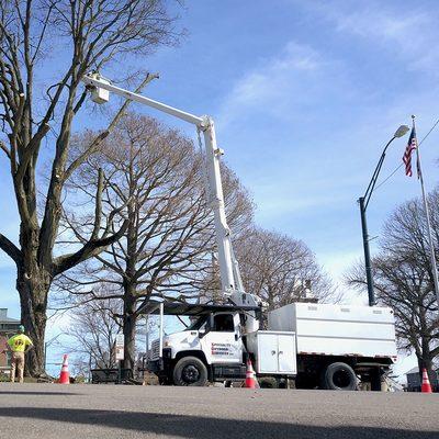 Specialty Outdoor Services LLC
 Bucket truck (60ft) capabilities for the City of Mt Vernon Ohio project.