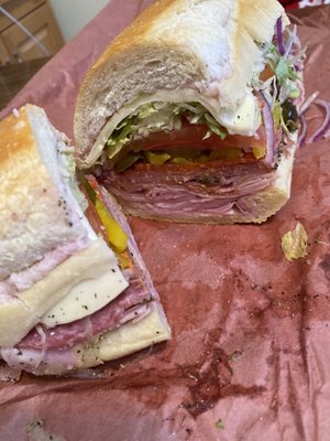 Italian Sub with almost everything on it!